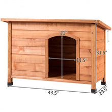 Load image into Gallery viewer, Wood Weather Resistant Home Outdoor Ground Dog House-XL