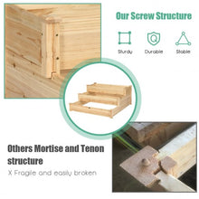 Load image into Gallery viewer, 3 Tier Elevated Wooden Vegetable Garden Bed