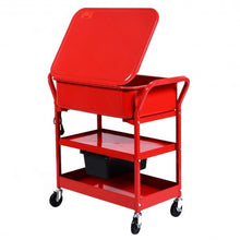 Load image into Gallery viewer, 20 Gallon Mobile Parts Washer Cart Electric Solvent Pump Cleaner