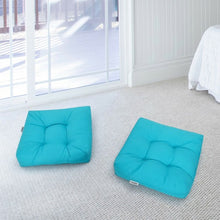 Load image into Gallery viewer, 21" x 21" Patio Chair Seat Cushion Pads for Indoor and Outdoor-Turquoise