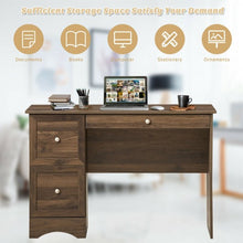 Load image into Gallery viewer, Vintage Study Office Computer Desk with 3 Drawers