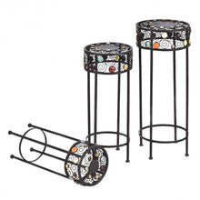 Load image into Gallery viewer, 3 pcs Round Display Ceramic Beads Metal Plant Stand