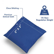 Load image into Gallery viewer, Set of 12 Blue and Red Weather Resistant Cornhole Bags