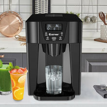 Load image into Gallery viewer, 2-In-1 Ice Maker Water Dispenser 36lbs/24H LCD Display-Black