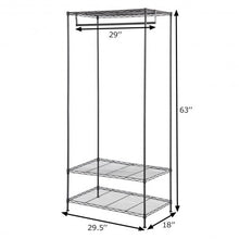 Load image into Gallery viewer, 3-Tier Portable Clothing Rack Garment Hanger