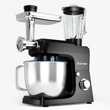 Load image into Gallery viewer, 3-in-1 Multi-functional 6-speed Tilt-head Food Stand Mixer-Black