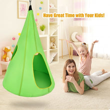 Load image into Gallery viewer, 40" Kids Nest Swing Chair Hanging Hammock Seat for Indoor Outdoor-Green