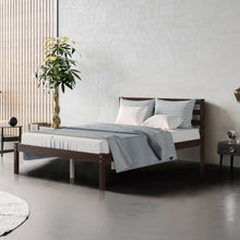 Load image into Gallery viewer, Full Size Bed frame Foundation with Solid Wooden Slat Suppor