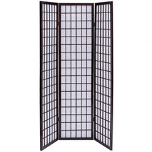 Load image into Gallery viewer, 3 Panel Wood Folding Privacy Room Divider-Cherry