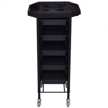 Load image into Gallery viewer, 34" Beauty Salon Styling Station Storage Rolling Cart