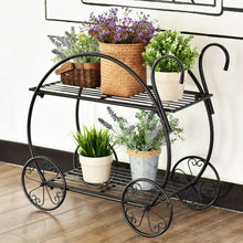 Load image into Gallery viewer, Heavy Duty Metal Flower Cart Plant Stand