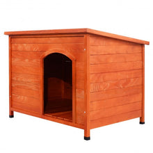 Load image into Gallery viewer, Wood Weather Resistant Home Outdoor Ground Dog House-L