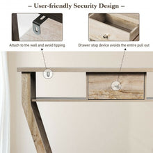 Load image into Gallery viewer, Modern Sofa Accent Table with Drawer-Gray
