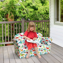 Load image into Gallery viewer, Double Kids Dinosaur Sofa Children Armrest Couch