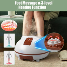 Load image into Gallery viewer, Steam Foot Spa Bath Massager Foot Sauna Care with Heating Timer Electric Rollers