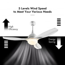 Load image into Gallery viewer, Modern 48" Ceiling Fan w/ Dimmable LED Light & Remote Control Reversible Blades