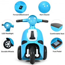 Load image into Gallery viewer, 6V Electric Kids Ride on Motorcycle 3 Wheel Scooter