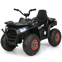 Load image into Gallery viewer, 12 V Kids Electric 4-Wheeler ATV Quad with MP3 and LED Lights-Black