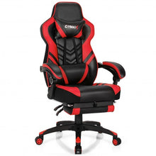Load image into Gallery viewer, Adjustable Gaming Chair with Footrest for Home Office-Red