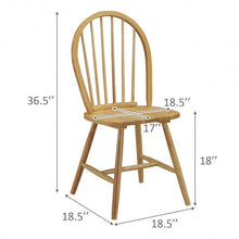 Load image into Gallery viewer, Set of 2 Vintage Windsor Wood Chair with Spindle Back for Dining Room