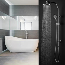 Load image into Gallery viewer, Chrome Brass Rainfall Shower Panel Wall Mounted Combo Set System