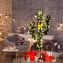 Load image into Gallery viewer, 5' / 6' / 7' Artificial Cactus Christmas Tree with Lights-5'