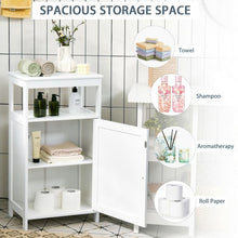 Load image into Gallery viewer, Bathroom Floor Cabinet with Adjustable Shelf-White
