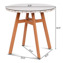 Load image into Gallery viewer, Round Dining Table with Steel Frame & Tempered Glass Top