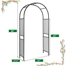 Load image into Gallery viewer, 7.2Ft Garden Decoration Climbing Plants Arch Steel Arbor