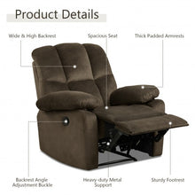 Load image into Gallery viewer, Recliner Chair Single Sofa Lounger Home Theater Seating with Footrest-Brown