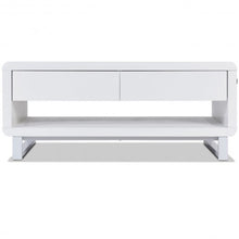 Load image into Gallery viewer, Bluetooth Speakers Drawer LED Light Modern Coffee Table