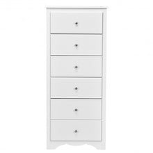 Load image into Gallery viewer, 6 Drawers Chest Dresser Clothes Storage Bedroom Furniture Cabinet-White