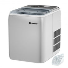 Load image into Gallery viewer, 44 lbs Portable Countertop Ice Maker Machine with Scoop-Silver