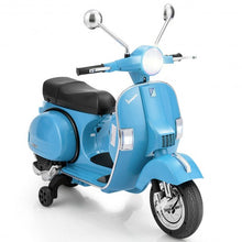 Load image into Gallery viewer, 6V Kids Ride on Vespa Scooter Motorcycle with Headlight-Blue