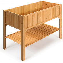 Load image into Gallery viewer, Wooden Elevated Planter Box Shelf Suitable for Garden Use