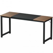 Load image into Gallery viewer, 63" Rectangular Dining Room Table with Solid Metal Frame-Desktop + Frame