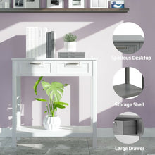 Load image into Gallery viewer, 2 Drawers Accent Console Entryway Storage Shelf-White