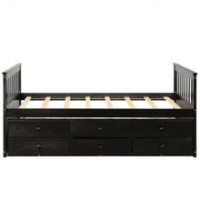 Load image into Gallery viewer, Alternative Twin Captain's Bunk Bed-Espresso