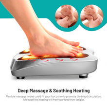 Load image into Gallery viewer, Shiatsu Heated Electric Kneading Foot and Back Massager-Silver
