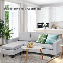 Load image into Gallery viewer, Convertible Sectional L-Shaped Couch with Reversible Chaise-Gray