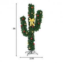 Load image into Gallery viewer, 5' / 6' / 7' Artificial Cactus Christmas Tree with Lights-5'