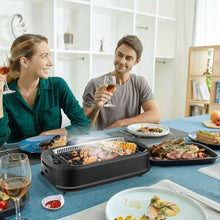 Load image into Gallery viewer, Smokeless Electric Portable BBQ Grill with Turbo Smoke Extractor
