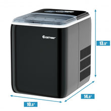 Load image into Gallery viewer, 44 lbs Portable Countertop Ice Maker Machine with Scoop-Black