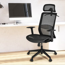 Load image into Gallery viewer, Height Adjustable Ergonomic High Back Mesh Office Chair with Hange-Black