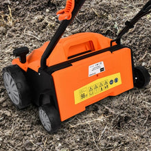 Load image into Gallery viewer, 12Amp Corded Scarifier 13” Electric Lawn Dethatcher -Orange