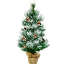 Load image into Gallery viewer, 24" Snow Flocked Artificial Christmas Tree