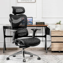 Load image into Gallery viewer, Ergonomic Mesh Adjustable High Back Office Chair with Lumbar Support-Black