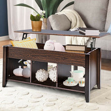 Load image into Gallery viewer, Lift Top Coffee Table with Hidden Compartment Storage Shelf