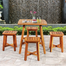 Load image into Gallery viewer, 5PCS Acacia Patio Dining Set