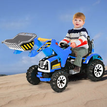 Load image into Gallery viewer, 12 V Battery Powered Kids Ride on Dumper Truck-Blue
